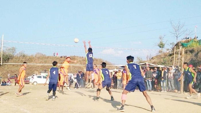 A volleyball match at the 38th SASA meet on February 12.